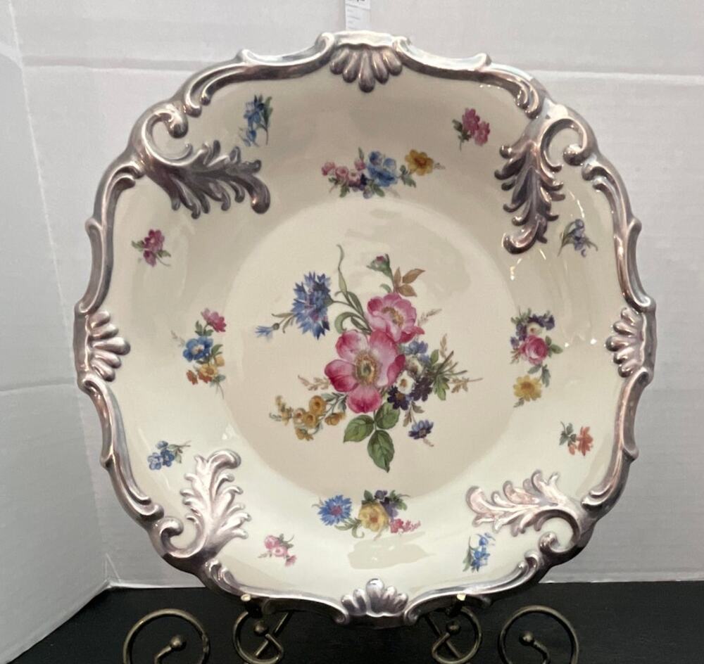 Schwarzenhammer silver trim serving platter
